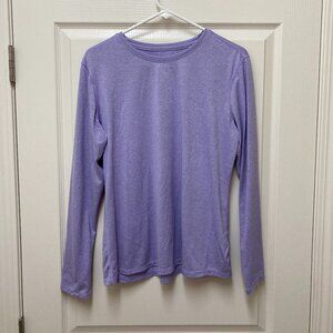 Athletic Works Women's Active Moisture Wicking Long Sleeve T-Shirt Large (12-14)